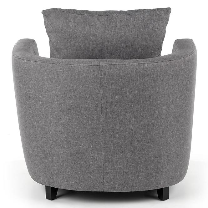 Sessel Hampton mit Hocker Aschgrau