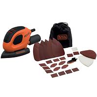 Vibrationsschleifer Black Decker BEW230BC Tasche + Zubehör - 15 Stk.