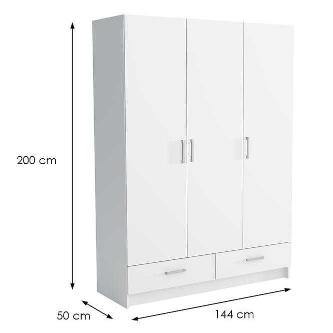 Schrank Piano 5 Weiß