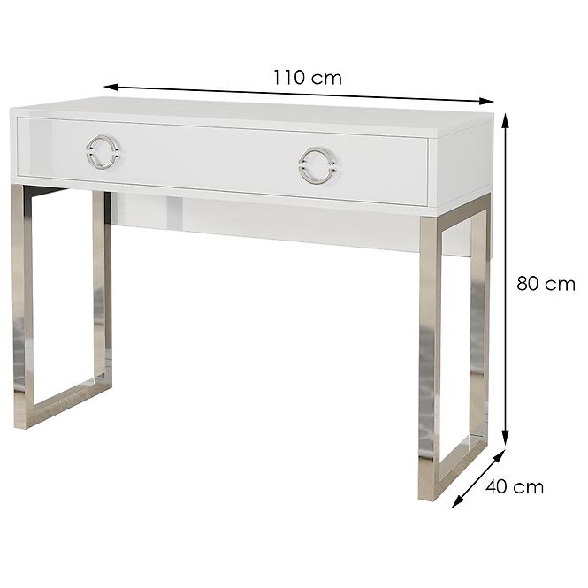 Schreibtisch 2S Milla 03 weißer Glanz
