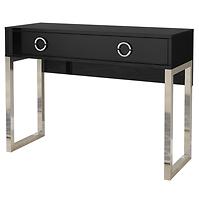 Schreibtisch 2S Milla 03 schwarz glänzend