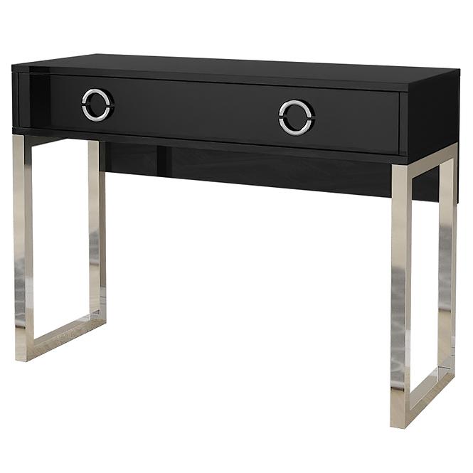 Schreibtisch 2S Milla 03 schwarz glänzend