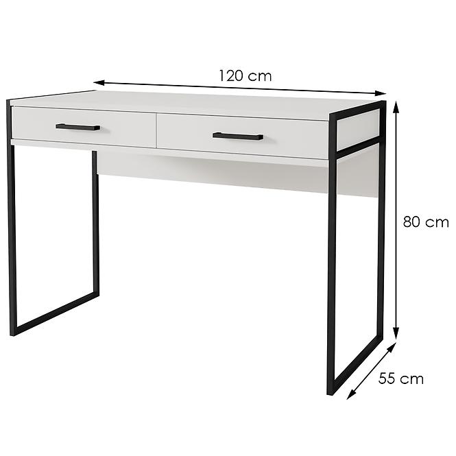 Schreibtisch 2S Kammy 03 weiß Laminat