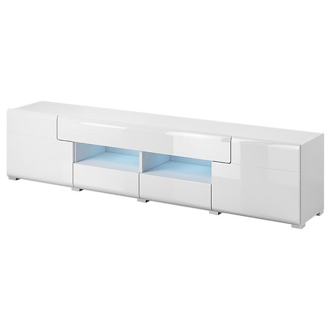 Kommode Toledo RTV 40 2D4S Weiß laminat/Weiß Glanz,2