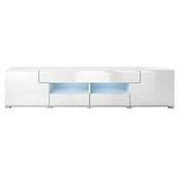 Kommode Toledo RTV 40 2D4S Weiß laminat/Weiß Glanz