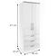 Schrank Optima 68 2D 3S Weiß,4