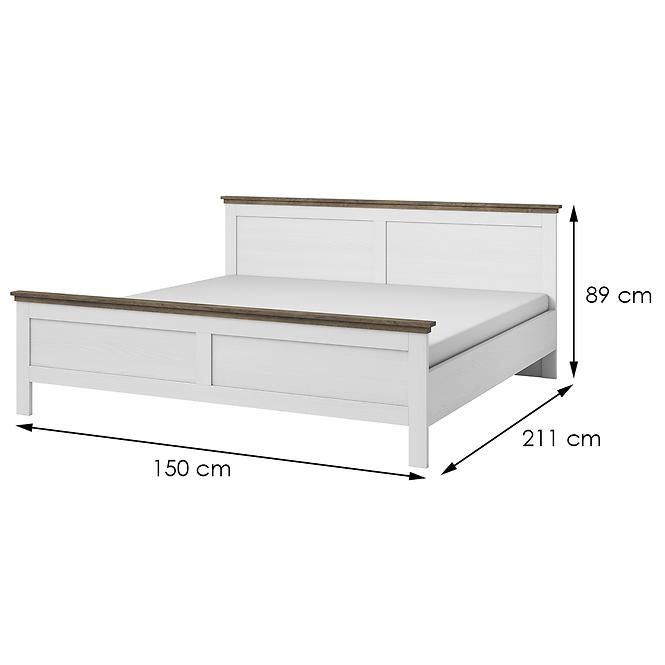 Bett 140/200 Evora 247DJU 30 Weiß