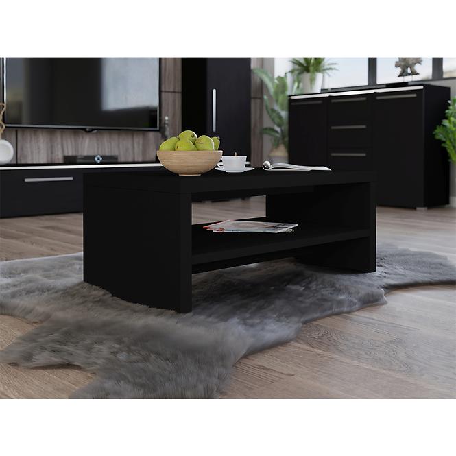 Couchtisch Amber 99 schwarz/Eiche alpin