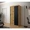 Schrank Heksagon 100 Eiche artisan/Eiche artisan/schwarz,6