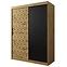 Schrank Heksagon 150 Eiche artisan/Eiche artisan/schwarz