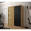 Schrank Heksagon 150 Eiche artisan/Eiche artisan/schwarz,6