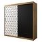 Schrank Heksagon 200 Eiche artisan/weiß/schwarz