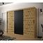 Schrank Heksagon 250 Eiche artisan/Eiche artisan/schwarz,6