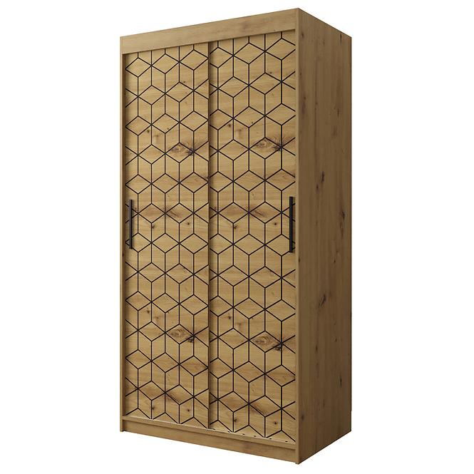 Schrank Heksagon 1 100 Eiche artisan/Eiche artisan