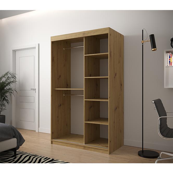 Schrank Heksagon 1 120 Eiche artisan/Eiche artisan,4