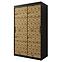Schrank Heksagon 1 120 schwarz/Eiche artisan