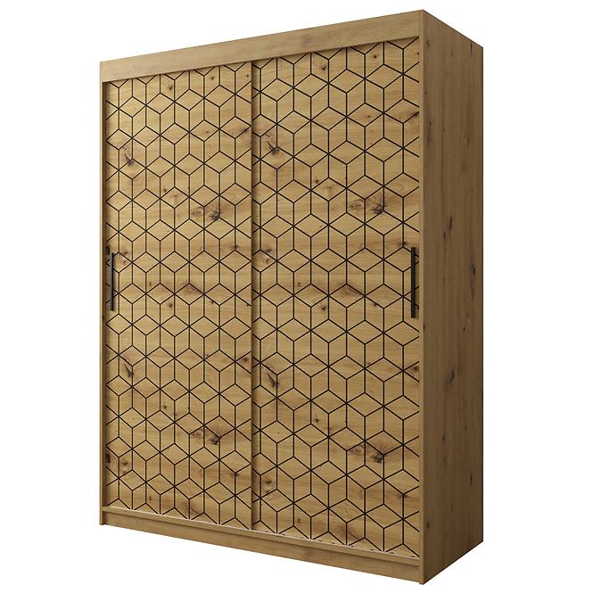 Schrank Heksagon 1 150 Eiche artisan/Eiche artisan