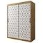 Schrank Heksagon 1 150 Eiche artisan/weiß