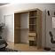 Schrank Heksagon 1 150 Eiche artisan/weiß,5