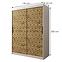 Schrank Heksagon 1 150 weiß/Eiche artisan,2