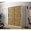 Schrank Heksagon 1 150 weiß/Eiche artisan,6