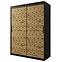 Schrank Heksagon 1 150 schwarz/Eiche artisan