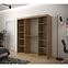 Schrank Heksagon 1 180 Eiche artisan/weiß,4