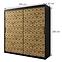 Schrank Heksagon 1 200 schwarz/Eiche artisan,2