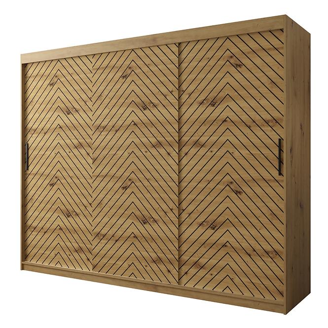 Schrank Heksagon 1 250 Eiche artisan/Eiche artisan