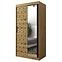 Schrank Heksagon 2 100 Eiche artisan/Eiche artisan/spiegel