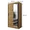 Schrank Heksagon 2 100 Eiche artisan/Eiche artisan/spiegel,2