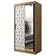 Schrank Heksagon 2 100 Eiche artisan/weiß/spiegel