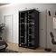 Schrank Heksagon 2 100 schwarz/Eiche artisan/spiegel,3