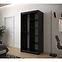 Schrank Heksagon 2 100 schwarz/Eiche artisan/spiegel,4