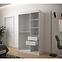 Schrank Heksagon 2 120 weiß/Eiche artisan/spiegel,5