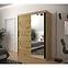 Schrank Heksagon 2 150 Eiche artisan/Eiche artisan/spiegel,6
