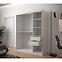 Schrank Heksagon 2 150 weiß/Eiche artisan/spiegel,5
