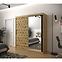 Schrank Heksagon 2 180 Eiche artisan/Eiche artisan/spiegel,6
