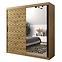 Schrank Heksagon 2 200 Eiche artisan/Eiche artisan/spiegel