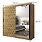 Schrank Heksagon 2 200 Eiche artisan/Eiche artisan/spiegel,2