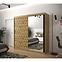 Schrank Heksagon 2 200 Eiche artisan/Eiche artisan/spiegel,6
