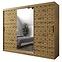 Schrank Heksagon 2 250 Eiche artisan/Eiche artisan/spiegel