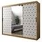 Schrank Heksagon 2 250 Eiche artisan/weiß/spiegel