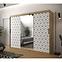 Schrank Heksagon 2 250 Eiche artisan/weiß/spiegel,6