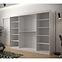 Schrank Heksagon 2 250 weiß/Eiche artisan/spiegel,4
