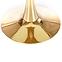 Esstisch Casemiro 90 Glas/Stahl – Weiß Marmur/Golden,6