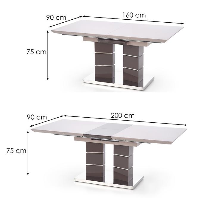 Esstisch Lord 160/200 Mdf/Stahl – Hell Aschfahl/Dunkel Aschfahl,3