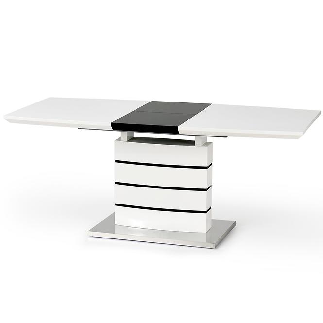Esstisch Nord 140/180 Mdf/Stahl – Weiß/Schwarz,2