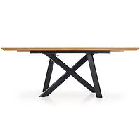 Esstisch Capital 160/200 Mdf/Stahl – Eiche Golden/Schwarz