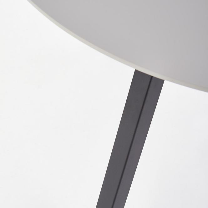 Esstisch Balrog Okrągły 100 Mdf/Stahl – Hell Aschfahl/Schwarz,7